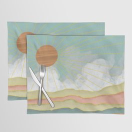 Boho Abstract Mountain Placemat