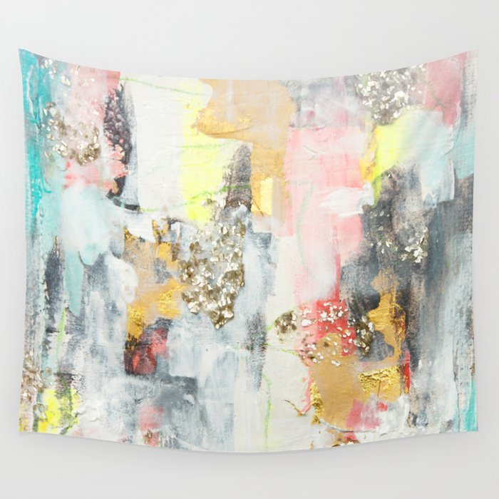 Abstract #3 by Jennifer Lorton Wall Tapestry