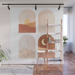 Boho landscapes in arches Wall Mural