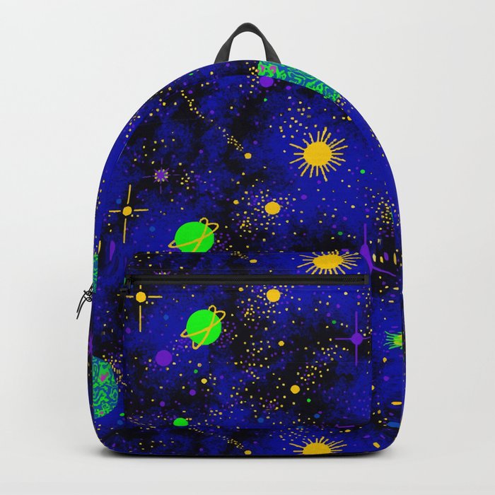 Wrinkle Planet Pattern Backpack