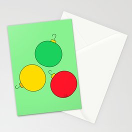 Christmas Baubles Stationery Cards
