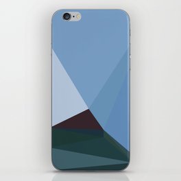 Abstract Blue Sculpture iPhone Skin