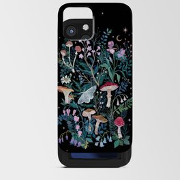 Night Mushrooms iPhone Card Case