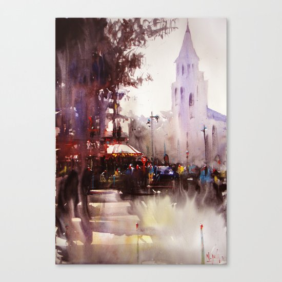 Paris painting Canvas Print