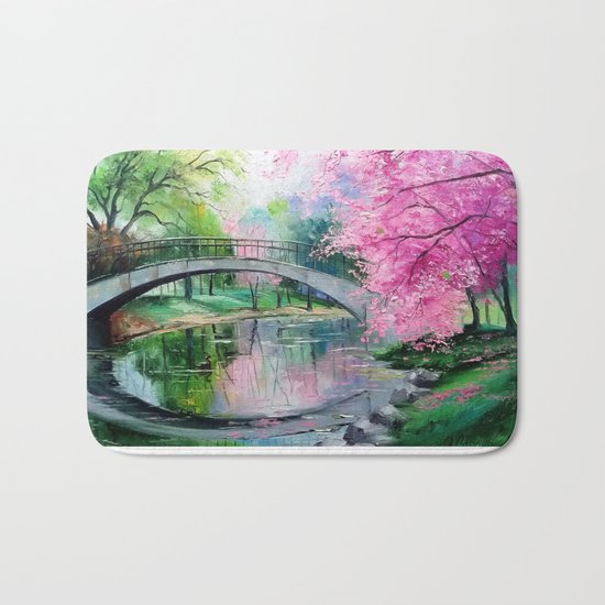Flowering cherry Bath Mat