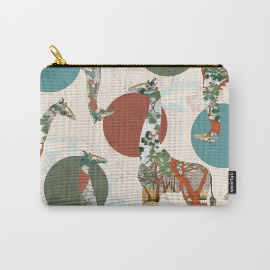 Giraffe Polka Carry-All Pouch