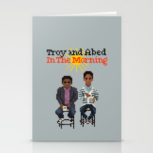 Troy And Abed In the Morning Stationery Cards