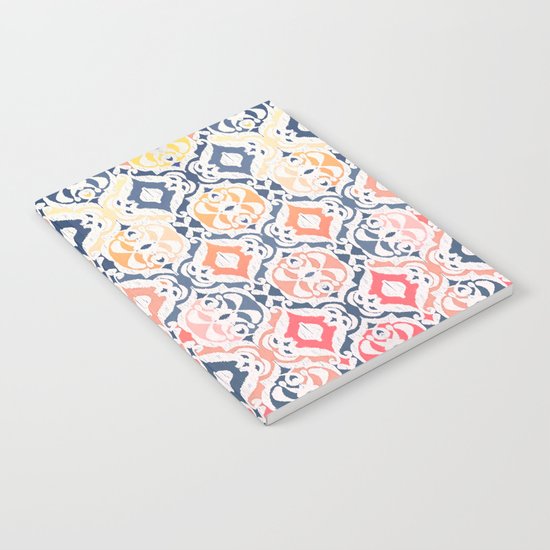 Tropical Ikat Damask Notebook