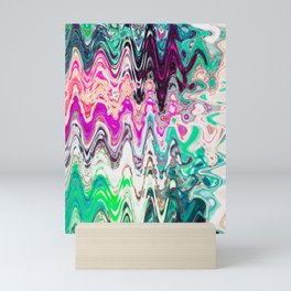 Melting Acrylic Flow Paint Pattern Mini Art Print