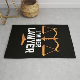 Lawyer Law Student I'M Her Lawyer Client Area & Throw Rug