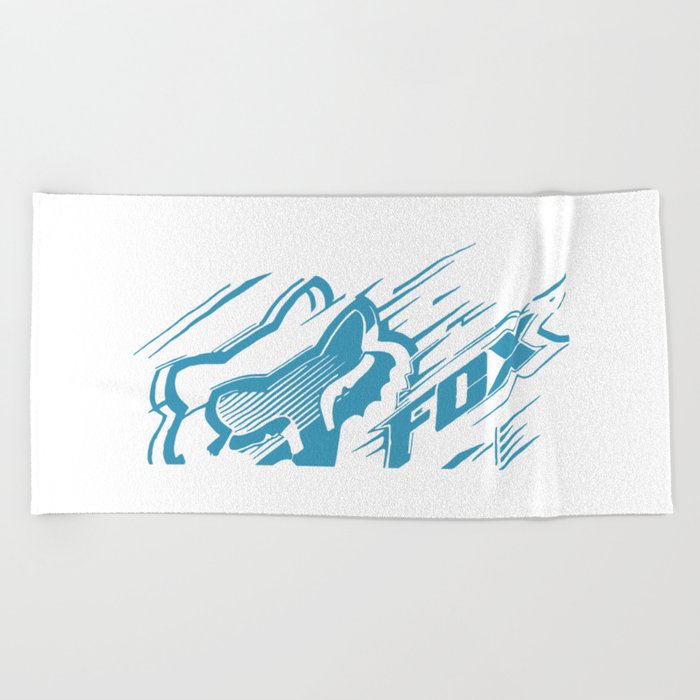 fox racing Beach Towel