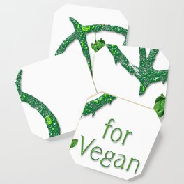 V for Vegan Coaster