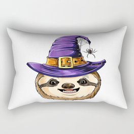 Sloth Witch Hat Halloween Costume Sloth pumpkin Rectangular Pillow