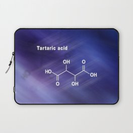 Tartaric acid, Structural chemical formula Laptop Sleeve