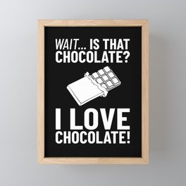 Chocolate Candy Bar Choco Dark Keto Framed Mini Art Print
