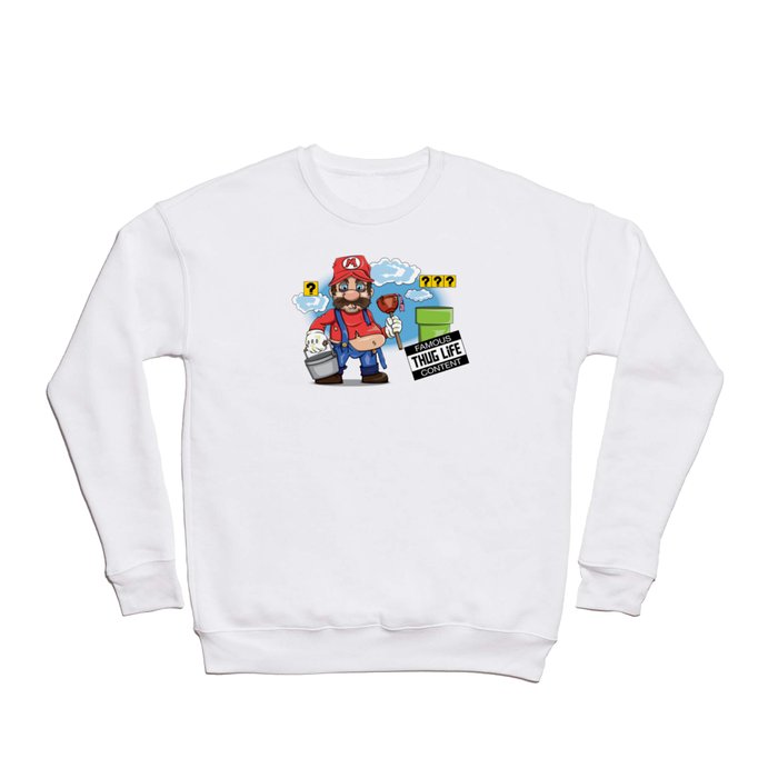 Mario Thug Life Crewneck Sweatshirt
