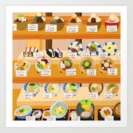 Plastic food Art Print