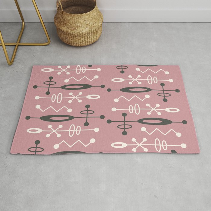 Mid Century Modern Atomic Space Age Design 332 Rug