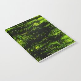 Green Jungle Glitch Distortion Notebook