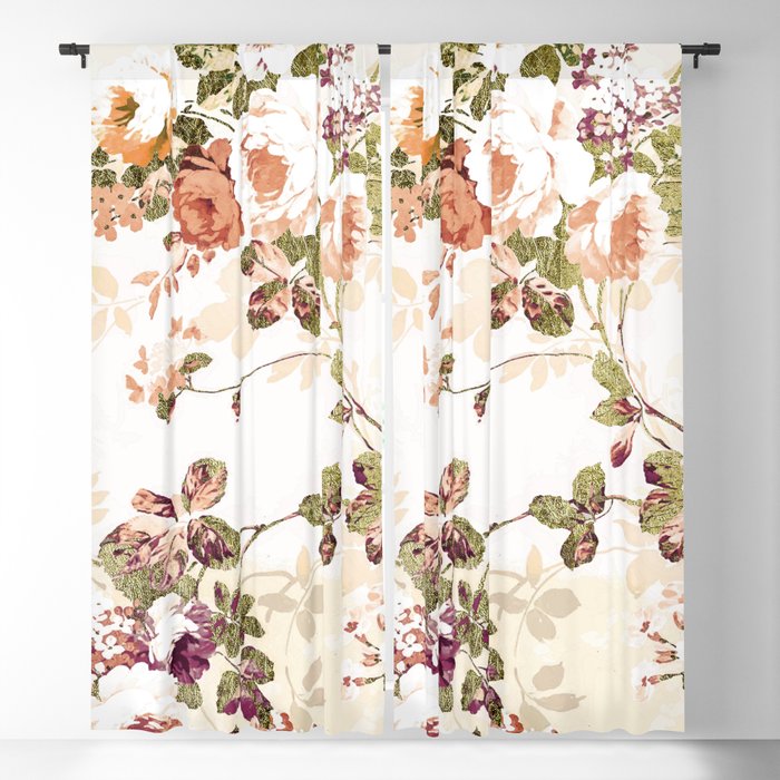 Boho burgundy white pastel marble floral pattern Wrapping Paper by Pink  Water