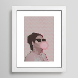 You don't know shit about love. Framed Art Print