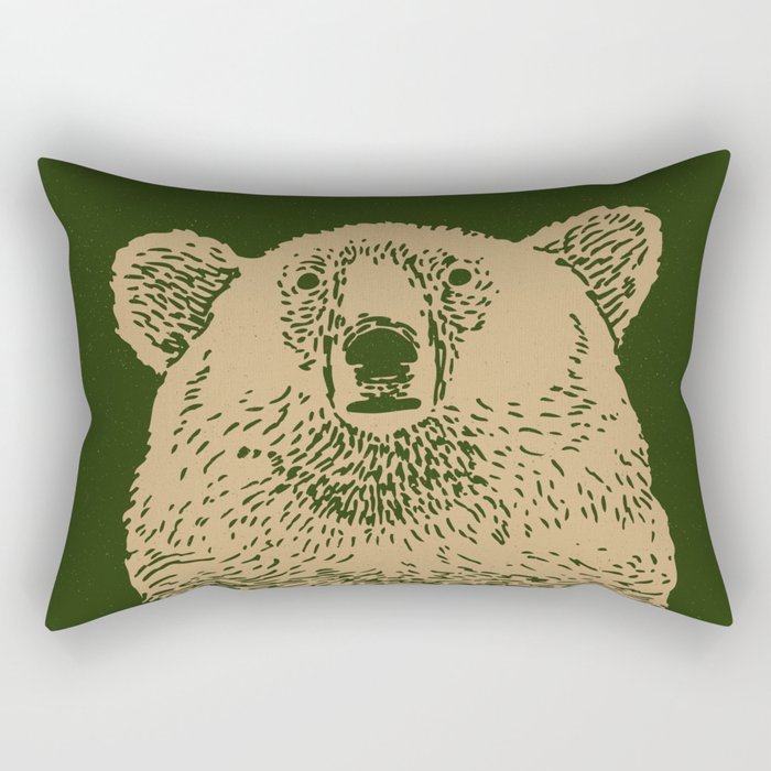 Kodiak Bear Rectangular Pillow