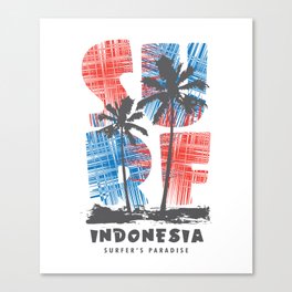 Indonesia surf paradise Canvas Print