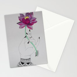 Hand + Lotus Stationery Cards