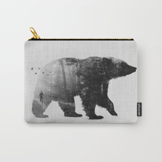 Into the Wild b&w Carry-All Pouch