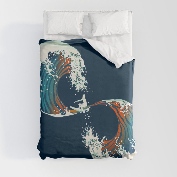 The Wave is forever Duvet Cover