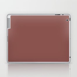 Now Toile Red terracotta reddish-brown solid color modern abstract illustration  Laptop Skin