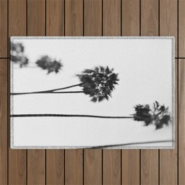 Los Angeles Photography | LA Palm Trees | Blurry Outdoor Rug