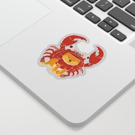 Crab Funny Dog Costume - Sea Collection Sticker