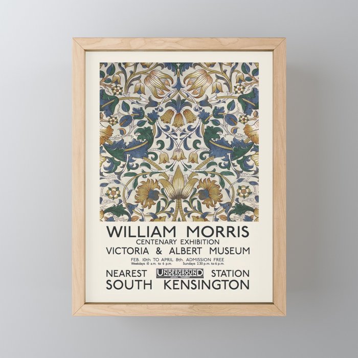 Art Exhibition Pattern (1874) William Morris Framed Mini Art Print