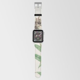 Japanese Vintage Painting of  Oak Tree -Green Botanical  Apple Watch Band