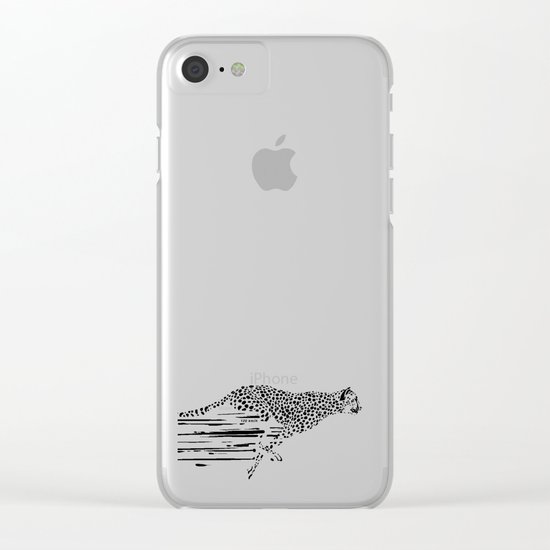 120km/h // (cheetah) Clear iPhone Case