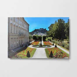 Mirabell Palace and Gardens Metal Print