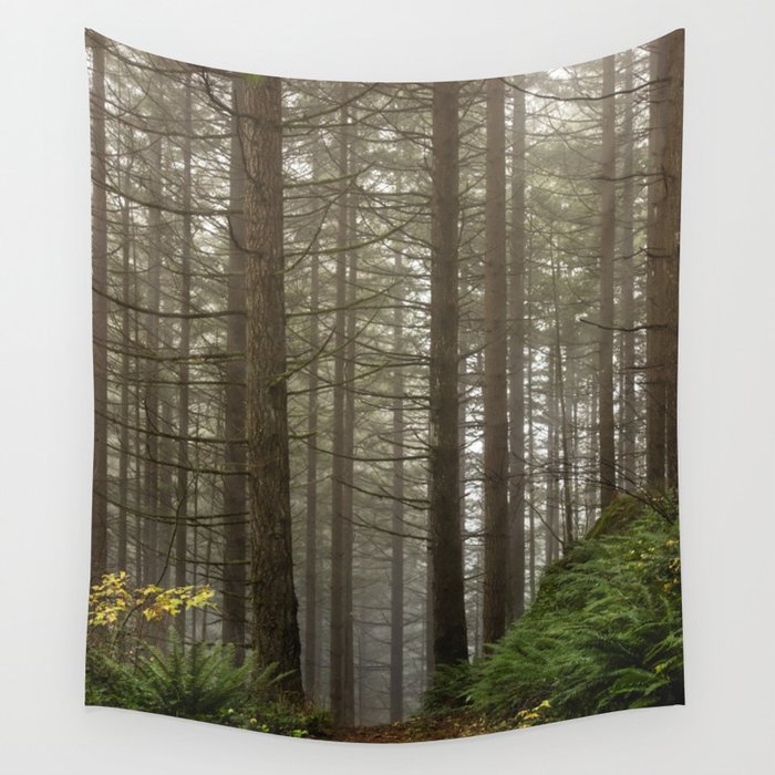 PNW Forest Hiking Adventure V Wall Tapestry