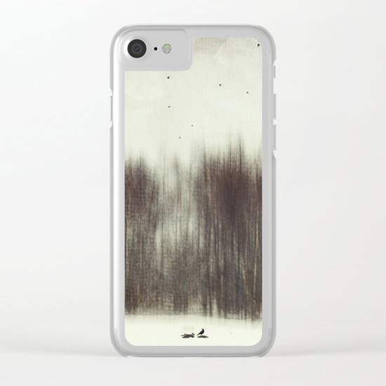 Little Snow Bird Clear iPhone Case