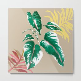 Mancuso plants Metal Print | Botanic, Watercolor, Nature, Digital, Plant, Pattern, Painting 