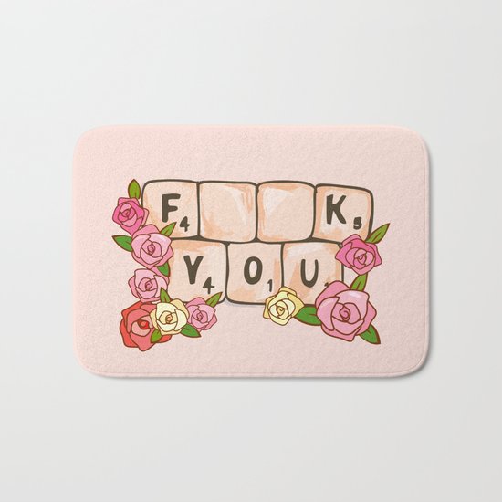 F **U YOU Bath Mat