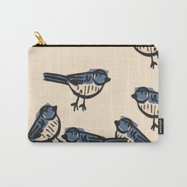 Blue Birds Carry-All Pouch
