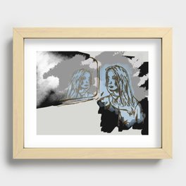 Train thoughts Recessed Framed Print