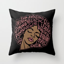 Melanin Goddess T Shirt| Black Pride shirt| Black Girl Power Throw Pillow