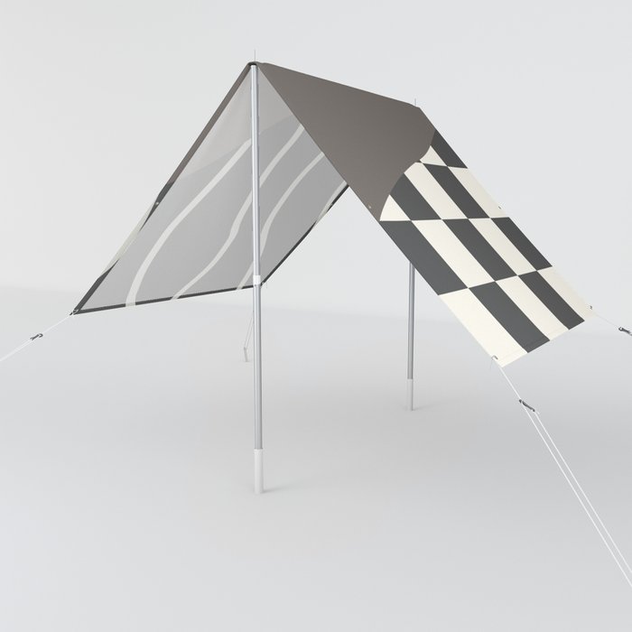 Checked simple line colorblock 3 Sun Shade