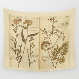 PRESSED FLOWERS Wall Tapestry