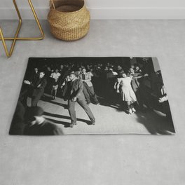 Roller skating on Saturday night in Chicago, 1940s Rug
