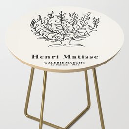 Henri Matisse 'Tree of Life' Abstract Line Art Side Table