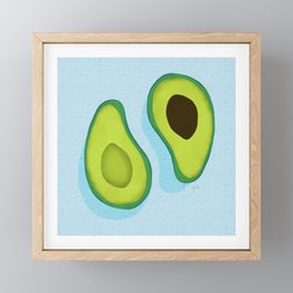 Aquamarine Avocado Framed Mini Art Print