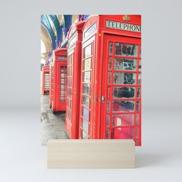 London phoneboxes Mini Art Print